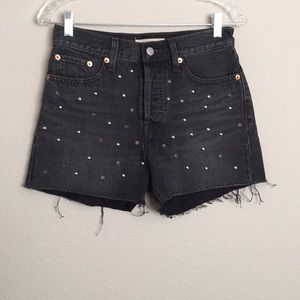 Levis Wedgie Denim Shorts Size 27
